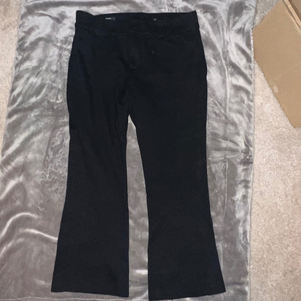 Torrid Trouser Boot Studio Luxe Ponte Mid-Rise Pant -Black-14R